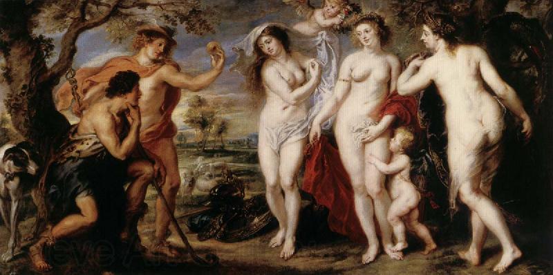 Peter Paul Rubens Judgement of Paris Norge oil painting art